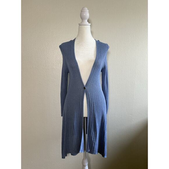 Lafayette 148 New York Loose Knit Button Front Linen Blend Cardigan Size Small - Picture 1 of 10